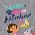 thumbnail image 2 of Popfunk Dora The Explorer Always Ready For Adventure Women's Crop Top T-Shirt, Athletic Heather, Medium, 2 of 5