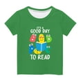 thumbnail image 4 of naisibaby Baby Toddler Boys Girls World Book Day Printed Short Sleeve Summer Crew Neck Casual Tops Green Size 11 T, 4 of 4