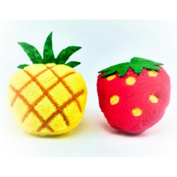 Juguete Gato Pawffy Forma Frutas Mixta Peluche 2Pzas Sunny Sunny SP-3755