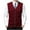 Red, variant on Iugvhana Men's Sweaters Vests V Neck Casual Sleeveless Knitted Button Cardigan Vest Slim Fit Trendy Business Leisure Knit Sweater Red XL