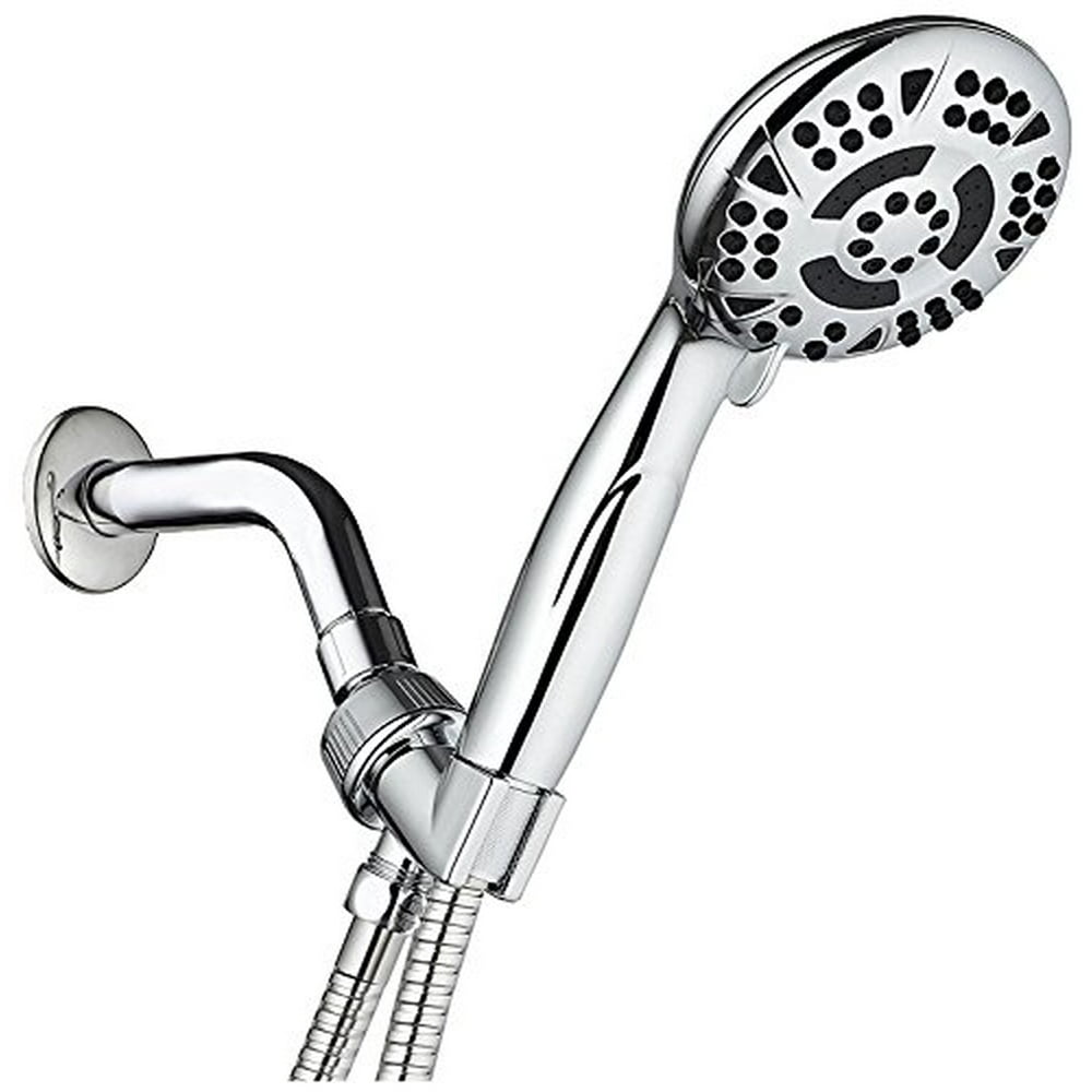Aquadance High Pressure 6Setting 4.15" Chrome Face Hand Held Shower