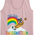 thumbnail image 3 of Pete The Cat - Flying Box Free Your Imagination - Women's Racerback Tank Top, 3 of 6