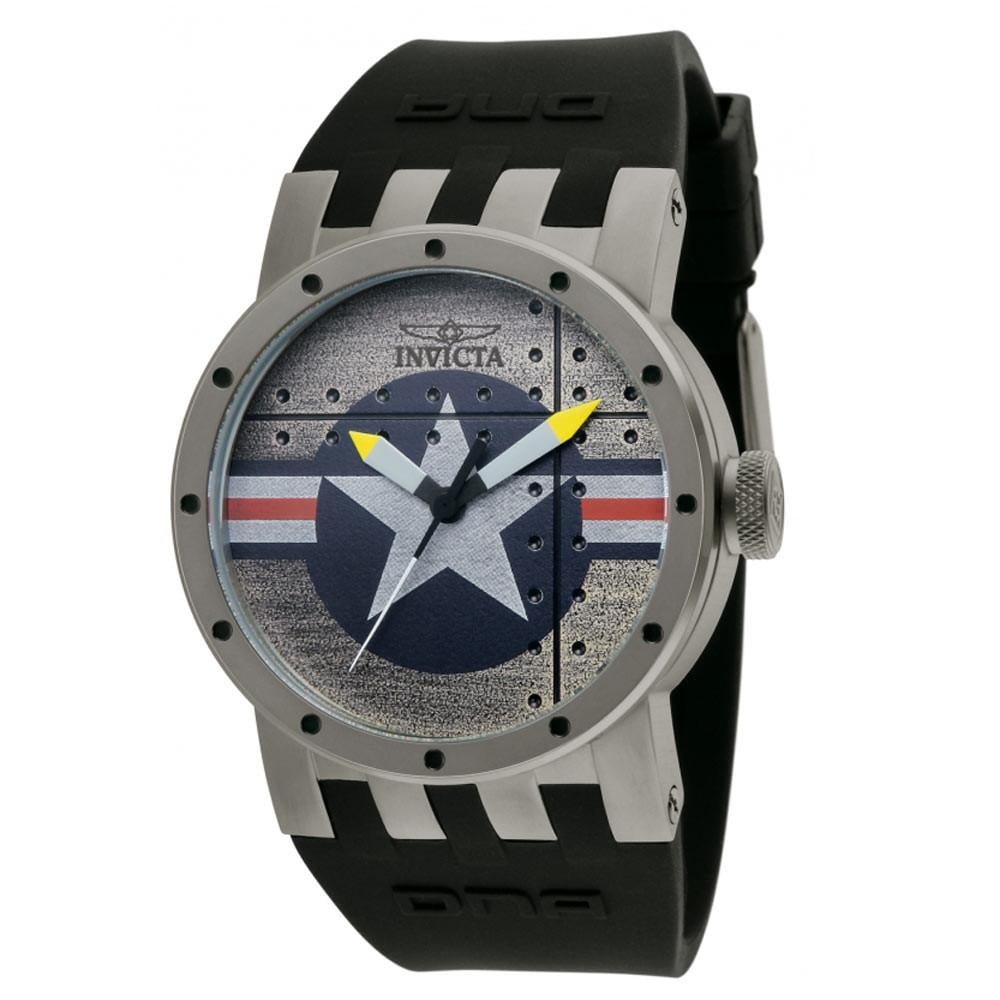 Invicta Men's 11649 DNA Quartz 3 Hand Silver Dial Watch