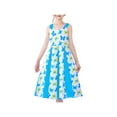 thumbnail image 1 of Girls Vintage Dress Retro 1950s Rockabilly Pleated Skirt Butterfly 8 Years, 1 of 6