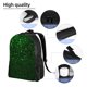 thumbnail image 5 of Disketp Green Sparkling Mochila Unisex de Apertura Lateral Completa, Mochila para Laptop para Escuela, Trabajo y Viajes, 5 of 8