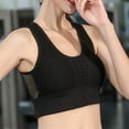 thumbnail image 3 of sunsanly Women Sport Bra Hollow Shoulder Back Yoga Bra Wide Elastic Straps No Steel Rings Shockproof Design Push Up Fitness Brassiere, 3 of 8