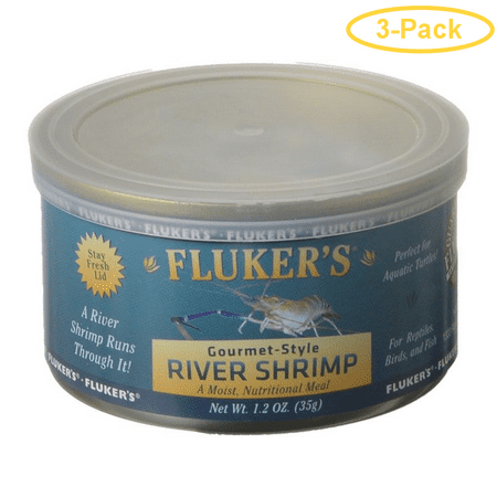 Flukers Gourmet Style Canned River Shrimp 1.2 oz - Pack of