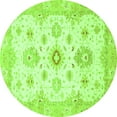 thumbnail image 1 of Ahgly Company Indoor Round Oriental Green Traditional Area Rugs, 4' Round, 1 of 4