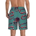 thumbnail image 3 of Naloa Snake And Rose Men's Beach Shorts, Surfing shorts, Swim trunks, Quick Dry Swim Trunks for Surfing Beach Fun - XX-Large, 3 of 9