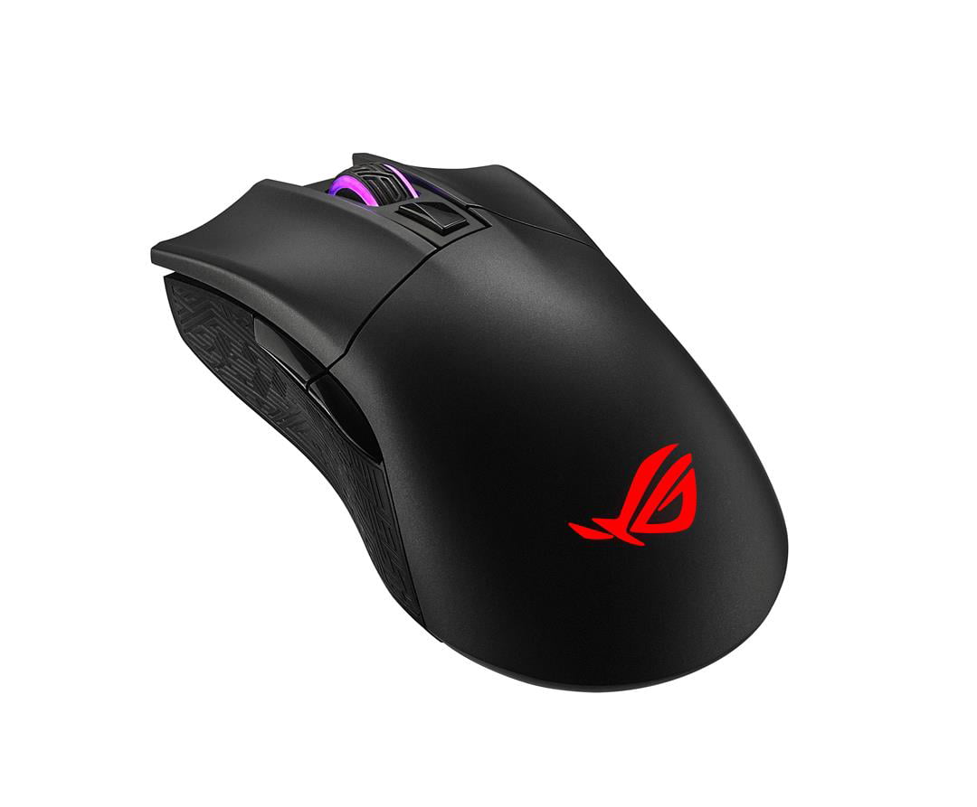 Asus Wireless Optical Gaming Mouse For Pc Rog Gladius Ii Right Hand Grip 100 Dpi Optical Sensor 400 Ips Omron Switches 6 Programmable Buttons Aura Sync Rgb Lighting Rog Armoury Ii Walmart Com