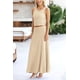thumbnail image 4 of Conjunto de Maxi Falda de 2 Piezas para Mujer PRETTYGARDEN Beige XL, 4 of 7