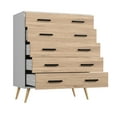 Woodpeckers Furniture And Mattress Eli MidCentury Modern 5 Drawer