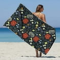 thumbnail image 3 of LYEAA Large Beach Towels Microfiber 75x150cm Sandproof Seaside Sitting Blanket Shawl Sweat Towel Multi-Purpose Towel Lightweight Beach Towel for Travel Vacation Swimming Pool, 3 of 8