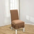 thumbnail image 4 of Dining Chair Covers Stretch Slipcovers with Ruffled Skirt Soft Breathable Washable Kitchen Chair Protectors with Ties for Home Hotel Banquet Wedding Party, 4 of 6