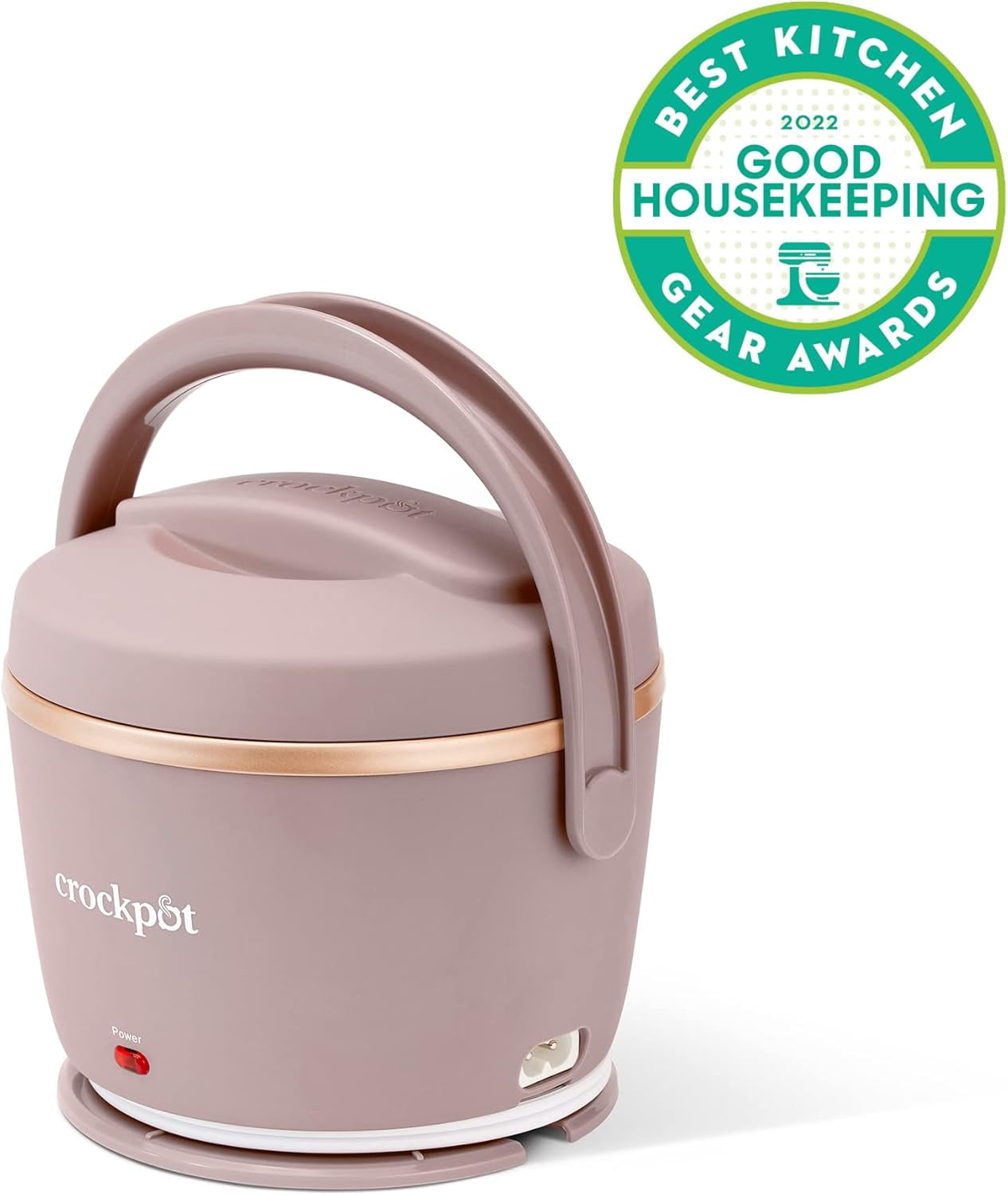 Unbranded 20oz Portable Electric Food Warmer, Personal Lunch Box Keeps Food Spill-Free & Warm, Ideal for Travel, Work, School, Car, On-the-Go, Dishwasher-Safe, Giftable, Blush Pink