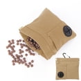 thumbnail image 5 of Dog Treat Pouch,Portable Dog Training Treat Bag | Leakproof Clip-On Design with Built-In Waste Bag Dispenser | Auto Closing Dog Walking Bag for Puppy Travel or Outdoor Use,Khaki, 5 of 9