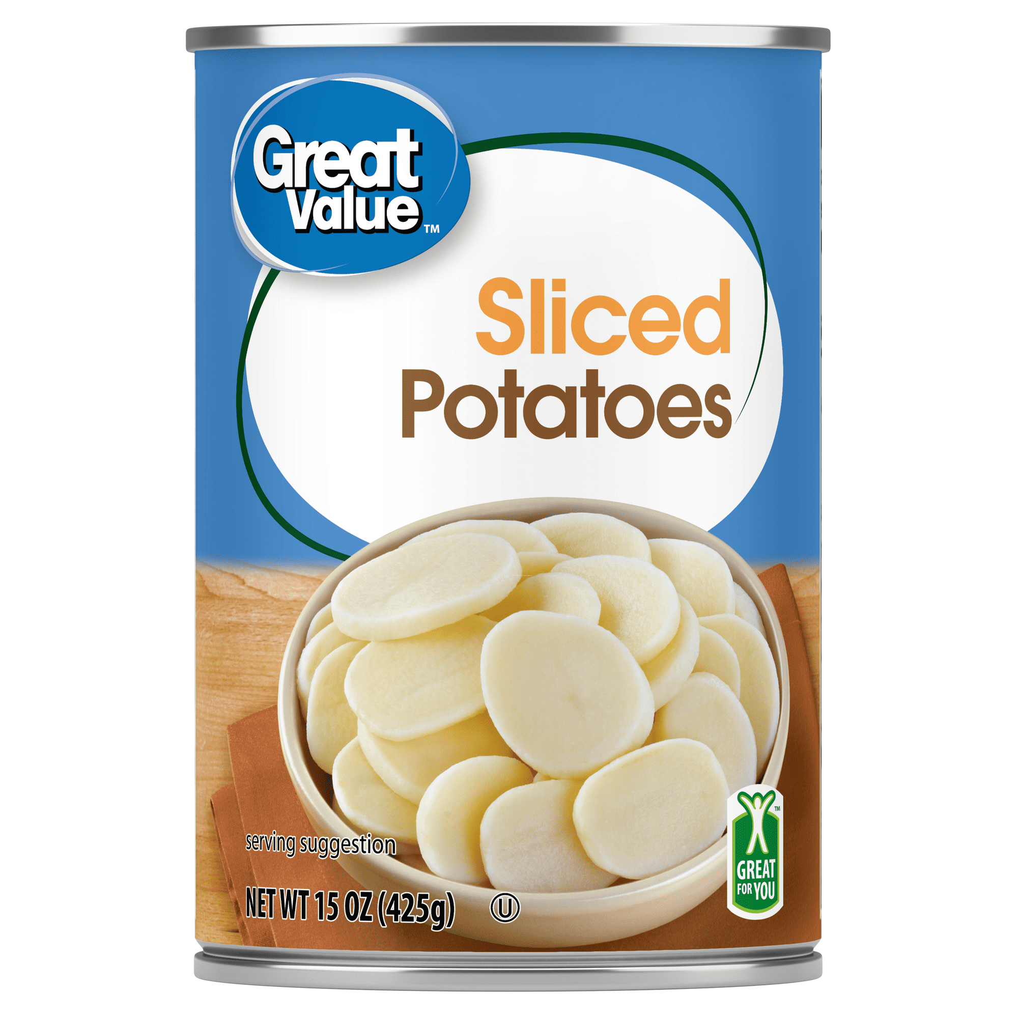 Great Value Sliced Potatoes, 15 oz Can