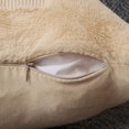 thumbnail image 3 of Halloween Pillow Covers 18x18 inch Set of 2, Black Eyes Beige Ghost Throw Pillow Cases Soft Plush Faux Fur Wool Couch Cushion Case for Chair Sofa Bedroom Living Room Home Decor, 3 of 8
