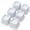White 6 Pack-3 Inch, variant on Black L Shape 8 Pack 3 Inch Furniture Risers for Couch Sofa Bed Frame