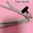 thumbnail image 4 of 2024 New Lanyard Silver Double Buckle Adjustable Wrist Hand Crossbody Strap Cord Hang Mobile Cell Phone Shoulder Chain Key Rope FJH, 4 of 7