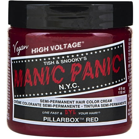 Manic Panic Semi-Permanent Hair Color Cream, Pillarbox Red 4