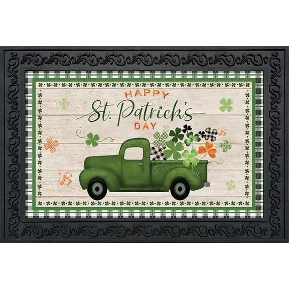 Briarwood Lane St. Pat's Pickup Holiday Doormat