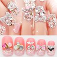 thumbnail image 3 of UDIYO 10Pcs/Set Nail Sticker Rhinestone Delicate Synthetic Colorful Nail Decal Jewelry Decor for Party, 3 of 7