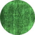 thumbnail image 1 of Ahgly Company Indoor Round Oriental Green Industrial Area Rugs, 4' Round, 1 of 4