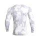 thumbnail image 5 of Naiovety Camisa delgada deportiva de manga larga de estilo informal de diseño Simple para hombre, camisetas estampadas de poliéster con cuello Uniforme atlético Tela escocesa blanca L Naiovety OD028984-12, 5 of 6