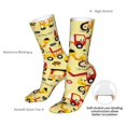 thumbnail image 4 of Cauagu Funny Construction Vehicles Pattern Fun Novelty Crew Socks,Casual Athletic Socks Neutral Socks Cozy Crew Socks Christmas Gift, 4 of 7