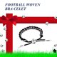thumbnail image 3 of Pulseras de fútbol de moda 2022, correa de muñeca tejida ajustable para fútbol, ​​suministros para fiestas JShteea Para Estrenar, 3 of 5