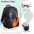 thumbnail image 7 of Yuyamidu Fire Horse Kids Backpacks Elementary School Bookbag Large Capacity Bookbags for Kids Student School Bag Teen Shoulder Bag for Boys, 7 of 7