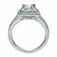 thumbnail image 5 of GKNET Shiny White Sapphire Round Cut Ring Women Wedding Engagement Ring Size 5-10-9, 5 of 7