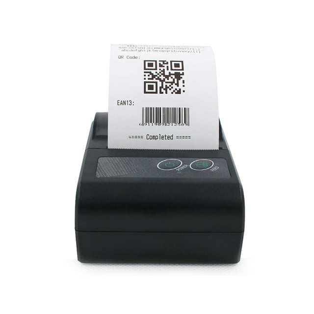58mm Thermal Printer, Wireless USB BT Connection, Clear Printing, 10H Working Time, Compatible with IOS , Command