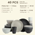 thumbnail image 2 of Homienly 40-Piece Wheat Straw Dinnerware Set, Service for 8, Plates, Bowls & Cups, Microwave & Dishwasher Safe, Multicolor, 2 of 8
