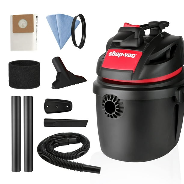 Aspiradora para productos húmedos y secos Shop-Vac, 9,5 L, 2.5 Peak HP, portátil y compacta