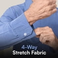 thumbnail image 3 of Joe & Bella Magnetic Button Shirt for Men, Adaptive Clothing for Men - Magnetic Closure Dress Shirts - Long-Sleeve, Tailored Fit, Hidden Magnets, Easy One-Hand Dressing, Stretch Cuffs, Blue - XL, 3 of 6