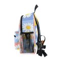 thumbnail image 4 of FORMRS School Backpack with Front Zippered Pocket 12" Elementary Student Travel Daypack, Light Blue Daisy, 4 of 6