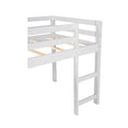 thumbnail image 6 of Canddidliike Twin Size Wood Loft Bed with Slide & Ladder - White, 6 of 8