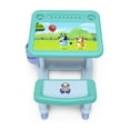thumbnail image 7 of Delta Children Bluey Kids Storage Rectangular Desk with Desk and 4 Coloring Pages That Feature Adorable Character Graphics, Blue, 7 of 7