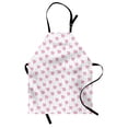 thumbnail image 1 of Cartoon Apron, of Abstract Sheep with Stripes and Tiny Hearts, Unisex Kitchen Bib with Adjustable Neck for Cooking Gardening, Adult Size, Pale Pink Pale Blue, by Ambesonne, 1 of 4