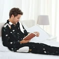 thumbnail image 6 of Uemuo Fashionable Goose Pattern 2-Piece Loungewear Set - Men’s Soft Sleepwear, Cozy Winter PJs, Comfy Sleep Set-Large, 6 of 7