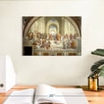 thumbnail image 3 of Elephant Stock The School Of Athens Wall Art - Horizontal Canvas Wall Art - Living Room Wall Decor - Architecture Canvas - Beige And Brown Decor By Raphael - 12" x 8", 3 of 8