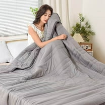 AZXY Quilts for Crib/Toddler Bed,Lightweight Quilt,Stain Protection Breathable Cooling Blankets for Summer,Breathable Washable Cotton Quilt for Hot Sleepers,39.3*55.1in,Gray