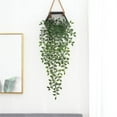 thumbnail image 4 of Fake Plants Promotion Sale! Nomeni Artificial Hanging Datura Leaf Vine Artificial Potted Indoor and Outdoor Decoration, Home Decor Clearance Sale Green, 4 of 9
