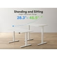 thumbnail image 6 of FEZIBO Electric Standing Desk, Height Adjustable Stand up Desk, 40 x 24 Inches Sit Stand Home Office Desk, Computer Desk, White, 6 of 11