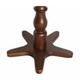 thumbnail image 6 of GZXS 15.75" Round Wooden Pedestal Side Table, Compact Vintage Accent Table for Living Room or Bedroom, Easy Assembly, Walnut Brown Finish, 6 of 7