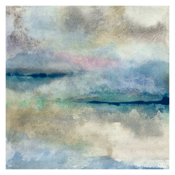 Masterpiece Art Gallery Kaleidoscope Dreams I Blue Abstract By Chris Paschke Canvas Art Print 24" x 24"