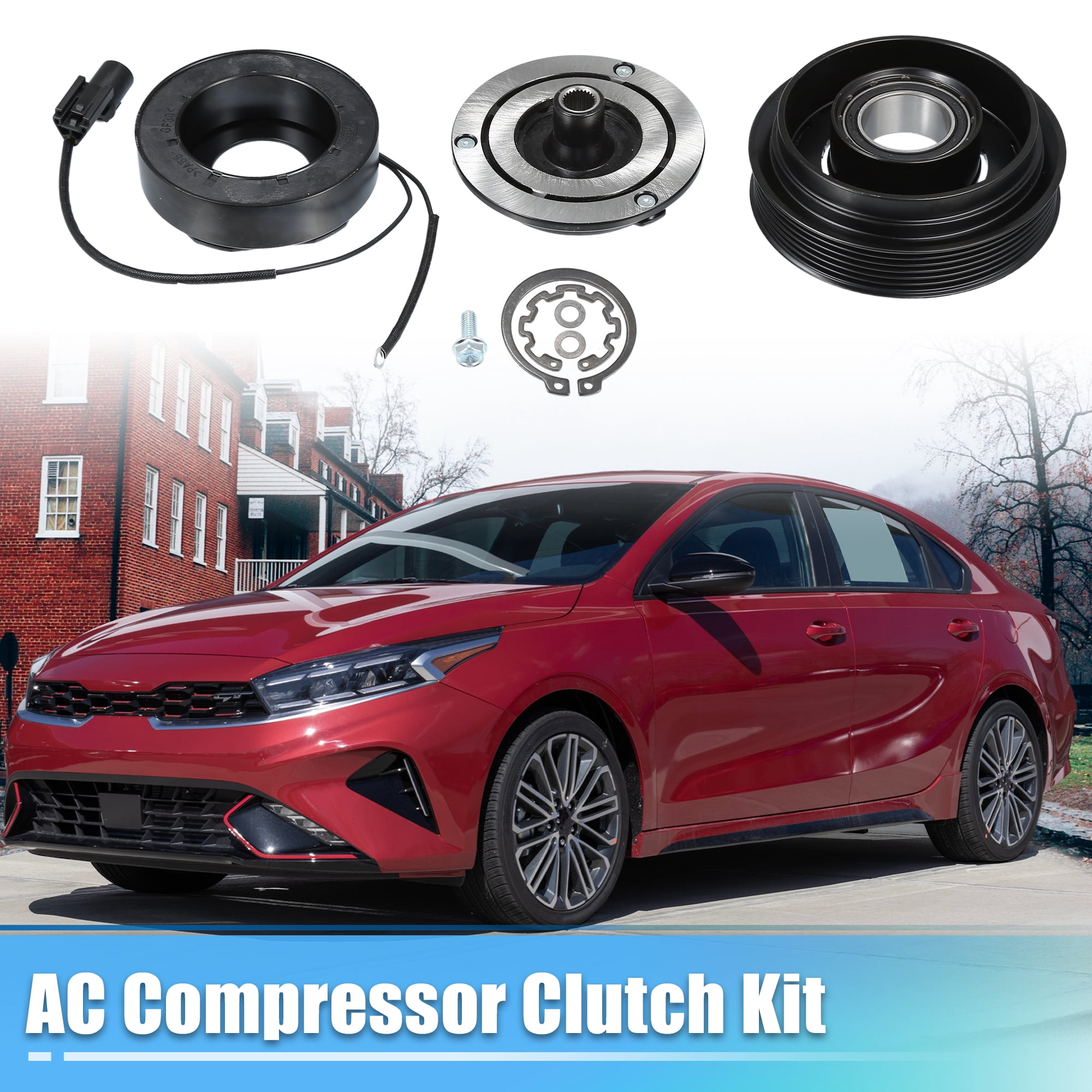 Unique Bargains AC Compressor Clutch Set Replace for Kia Forte 2010-2013