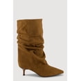 thumbnail image 3 of Women's Pointy Toe Kitten Heel Mid Calf Slouch Boots, 3 of 5